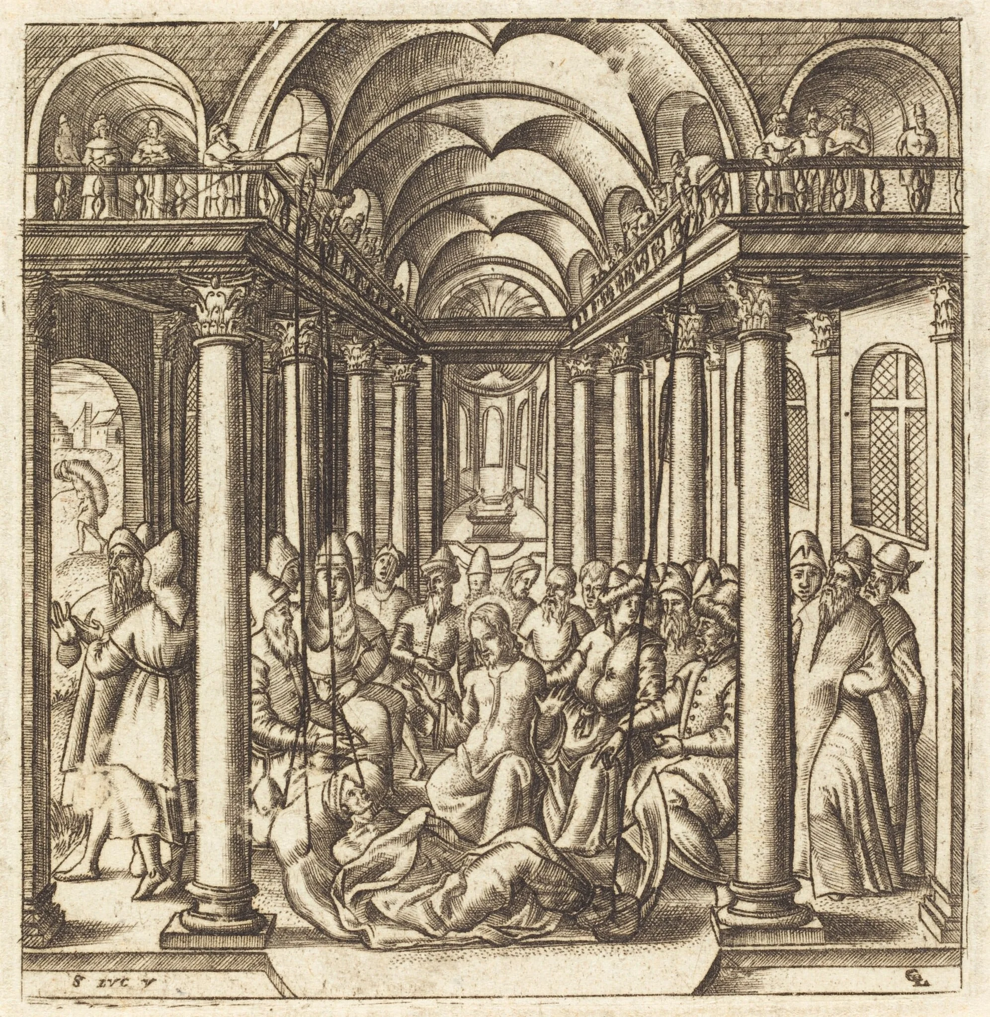 Christ Heals the Paralyzed Man, detail