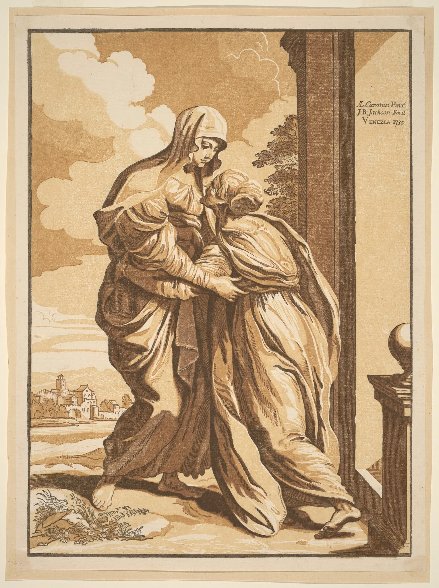 The Visitation, detail
