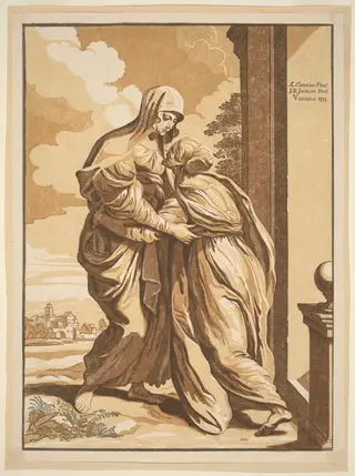 The Visitation, by John Baptist Jackson, ink, 1735