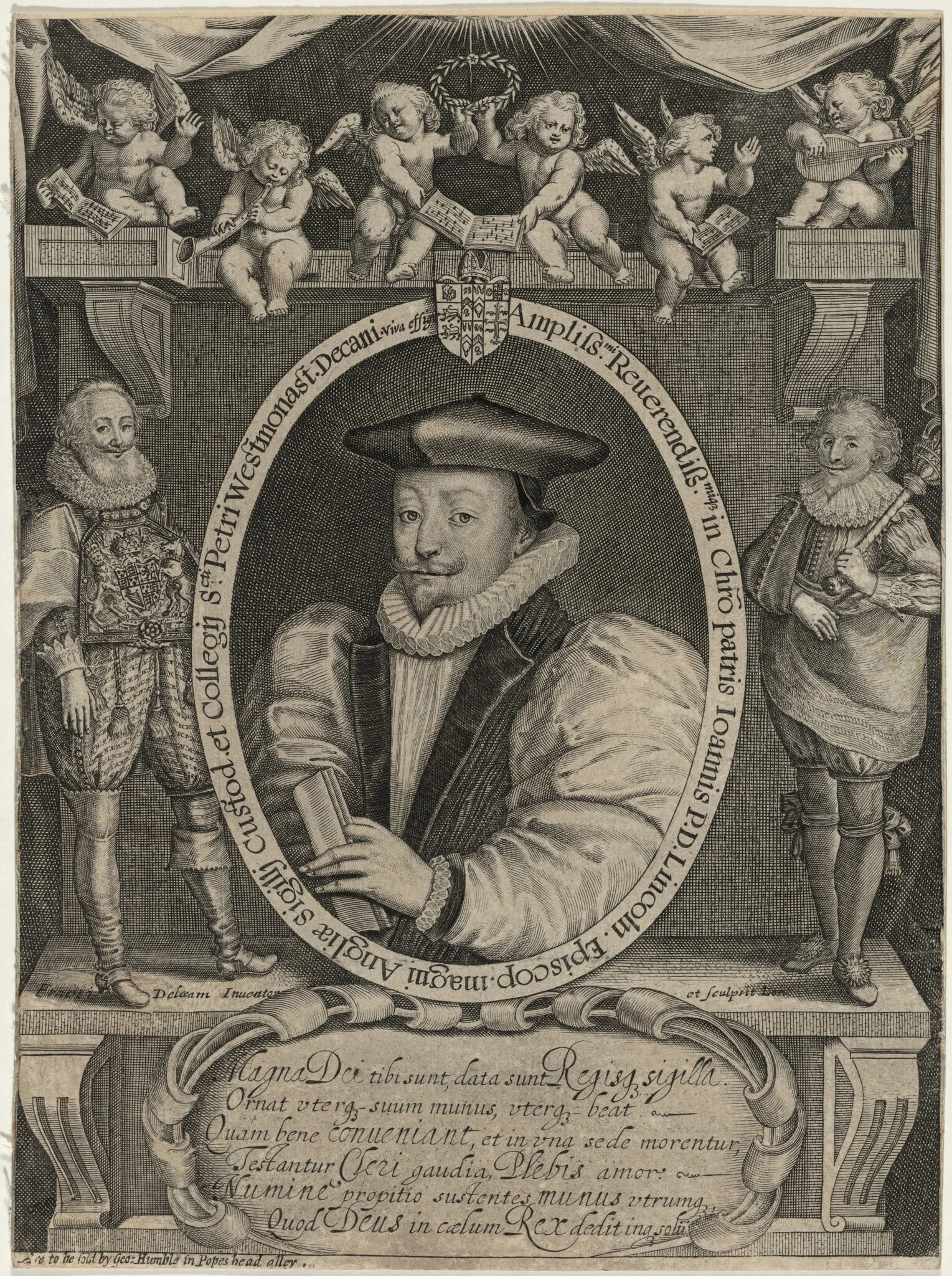 John Williams, D.D., Archbishop of York and Lord Keeper, detail