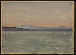 Lake Tiberias. From the journey to Palestine, by Jan Ciągliński, unspecified, 1901