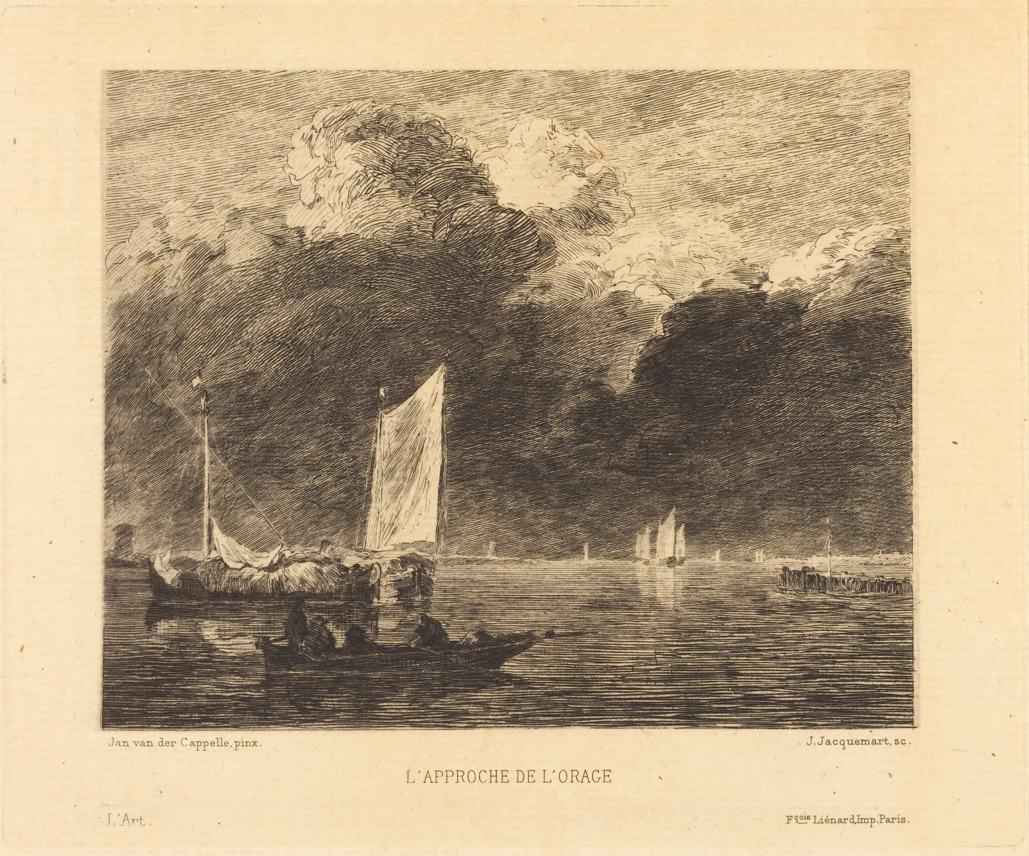 L'Approche de l'Orage (The Storm's Approach), detail