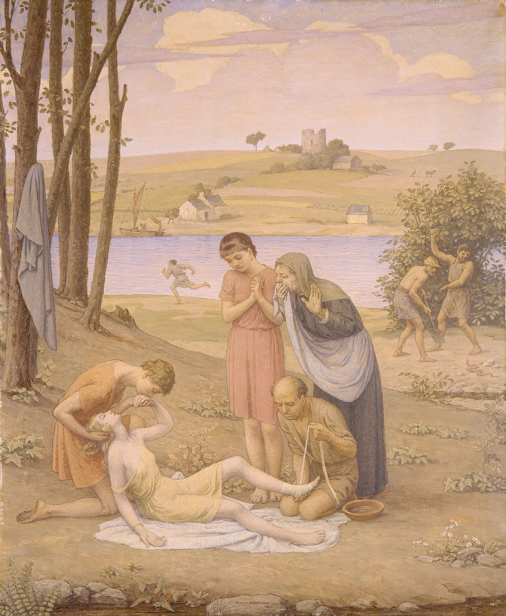 Eurydice Bitten by the Snake, detail