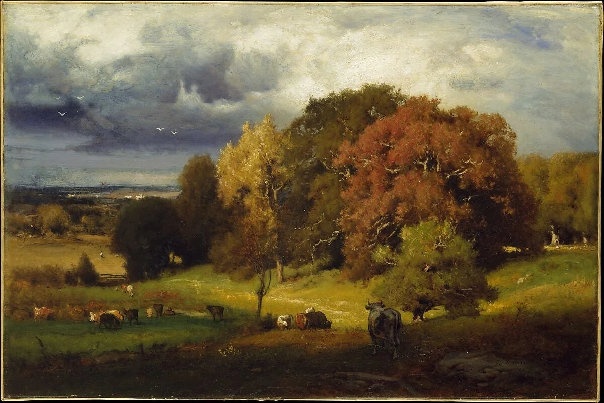 Autumn Oaks, detail
