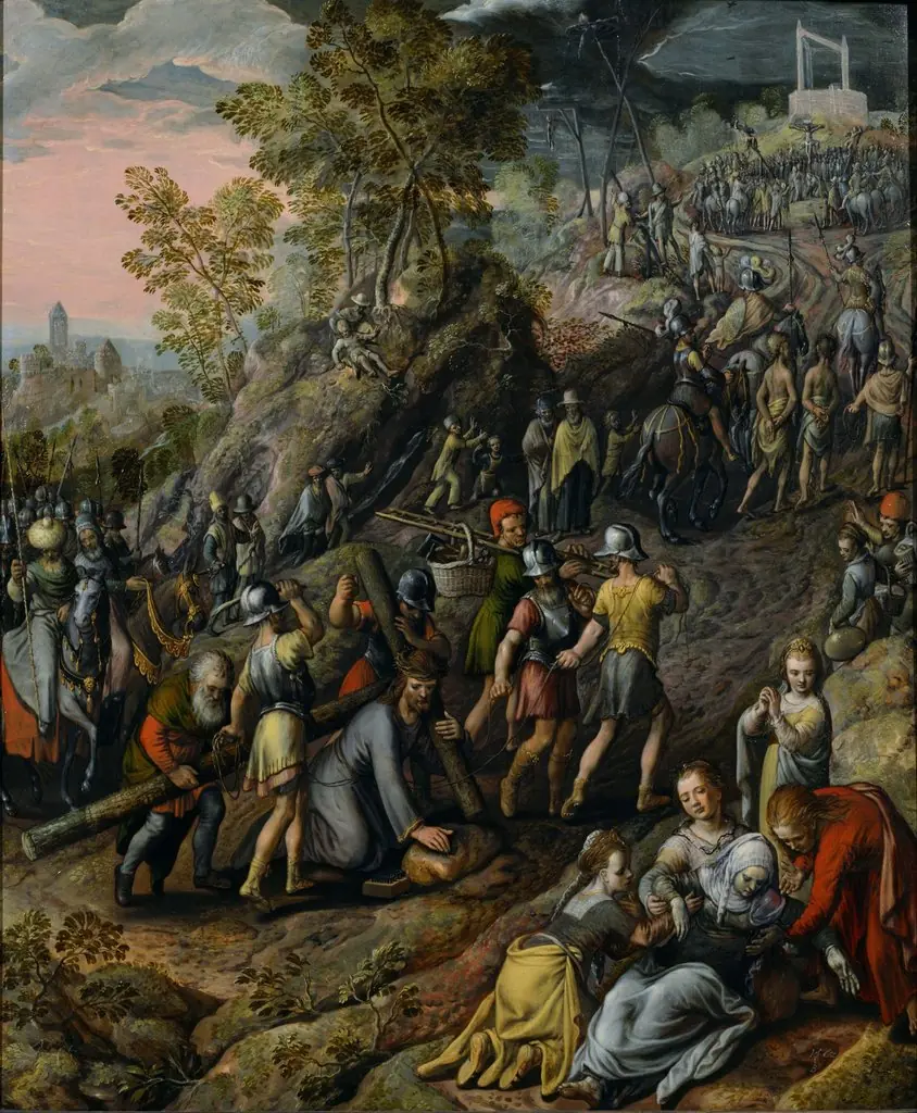 Christ carrying the Cross, by Joachim Beuckelaer, oil, 1562