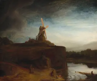 The Mill, by Rembrandt van Rijn, oil, 1646