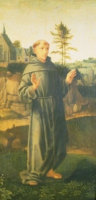 Saint Francis, detail