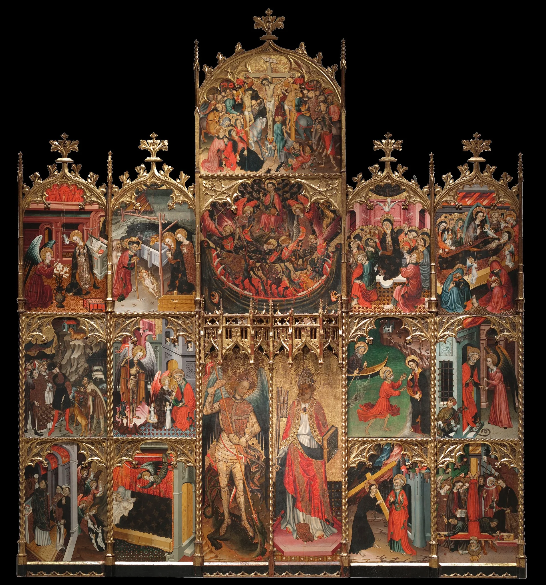 Altarpiece of Saint Michael and Saint Peter, detail