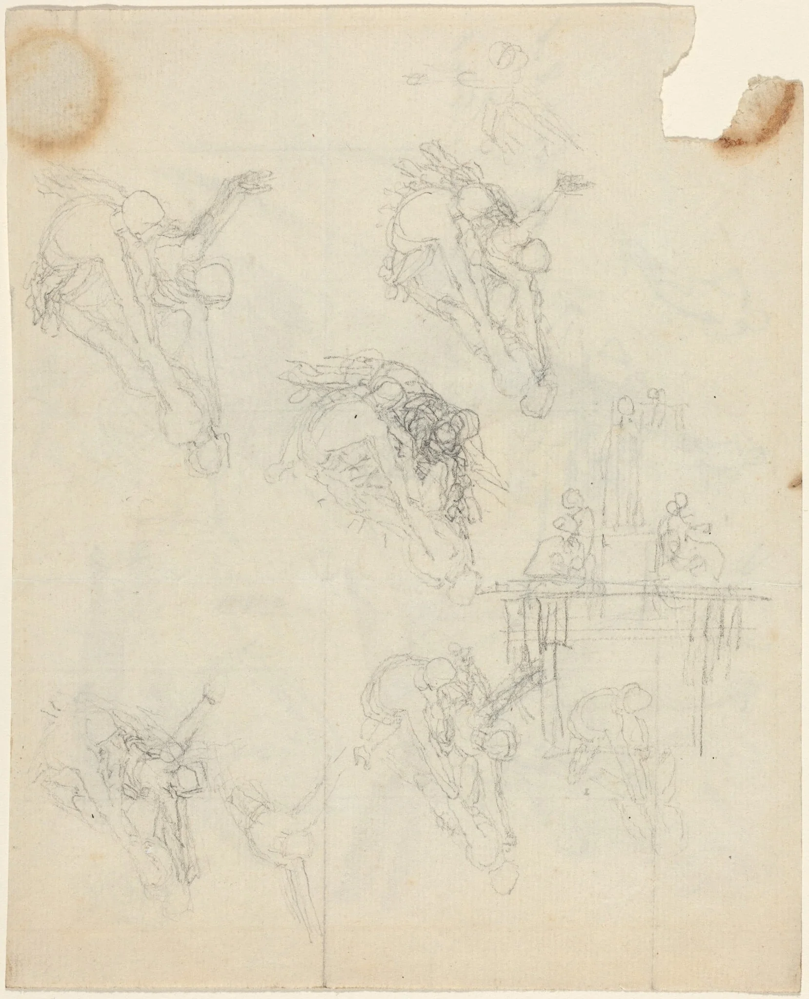 Sheet of Studies, detail
