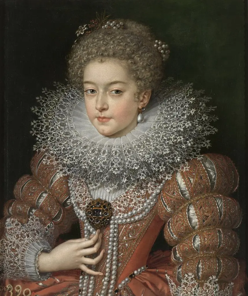 Isabella of France Queen of Spain, by Frans Pourbus, the Younger, oil, 1615