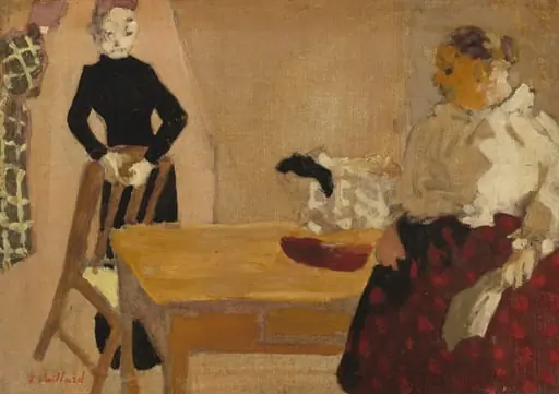 The Conversation, by Édouard Vuillard, oil, 1891