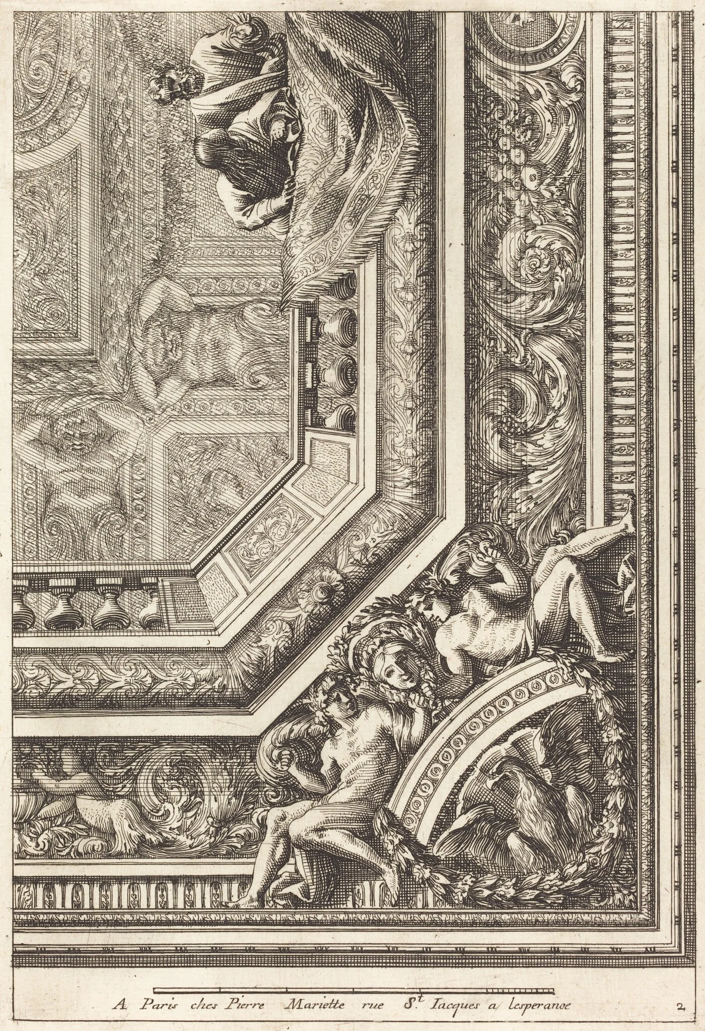 Quarts de plafons, detail