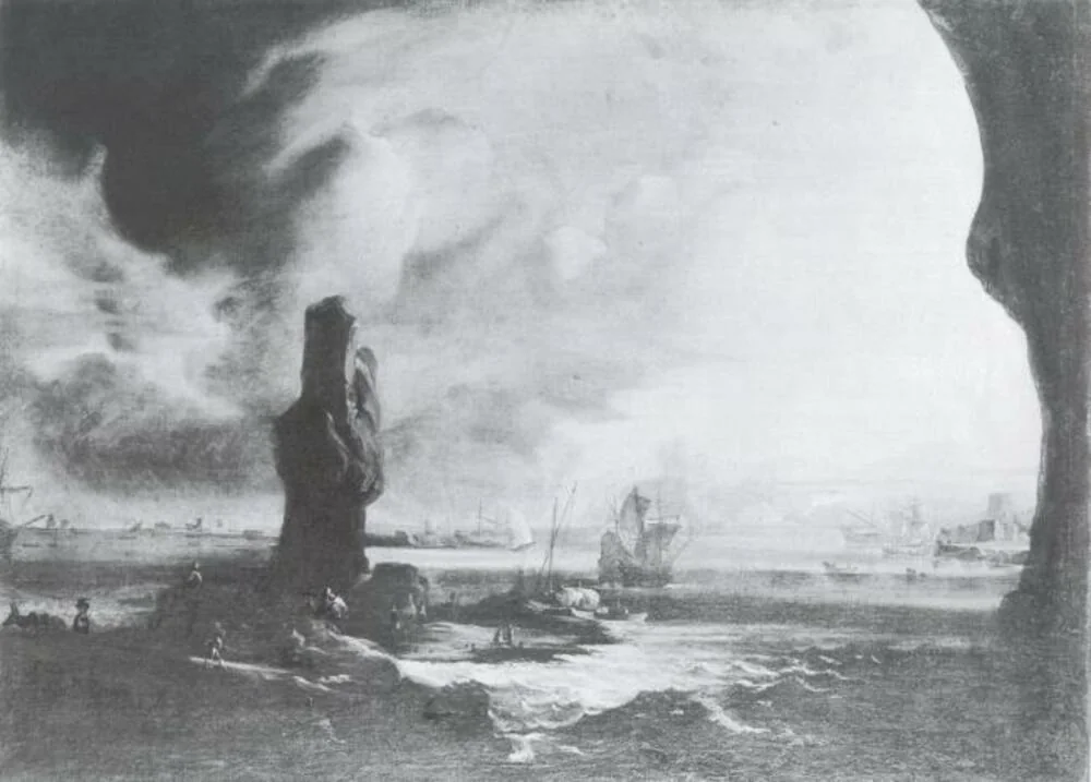 Battle Ships in a Gale, detail