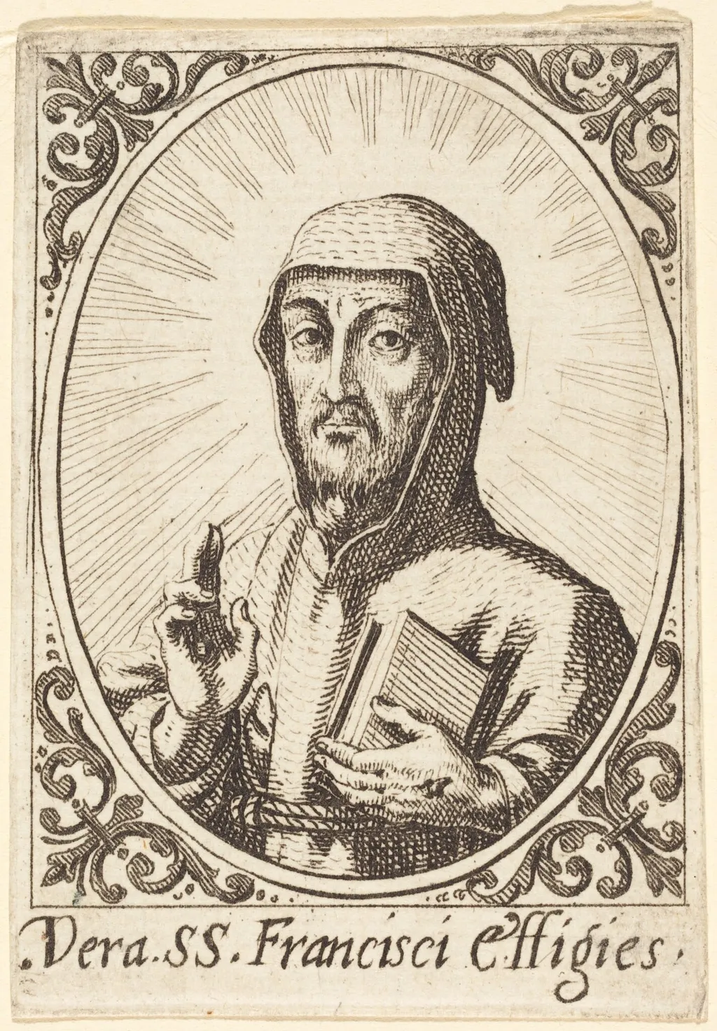 The True Effigy of Saint Francis, by Jacques Callot, ink, 1620