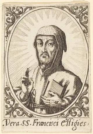 The True Effigy of Saint Francis, by Jacques Callot, ink, 1620