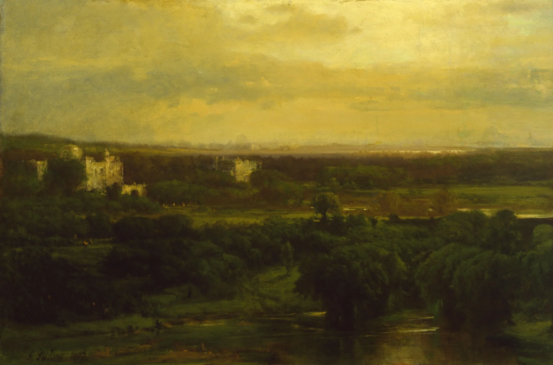 The Valley of the Olives, detail