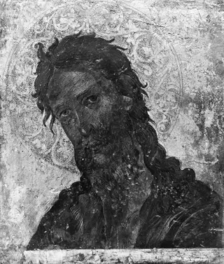 Head of Saint John the Baptist, by Emmanuel Tzanes, tempera, 1663