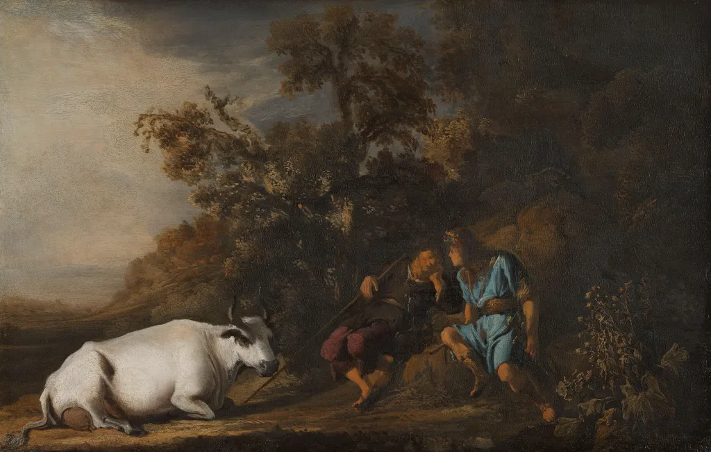 Mercury, Argus and Io, by Govert Flinck, oil, 1640