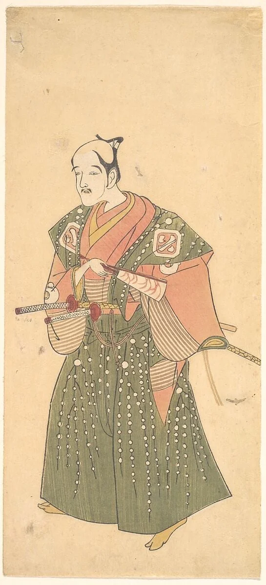 初代嵐音八 （複製？）|The Actor Arashi Otohachi I (facsimile?), detail