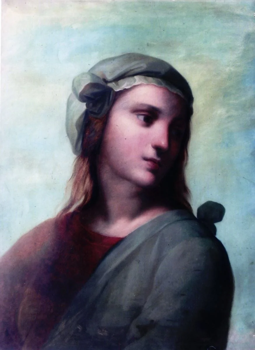 Muza Clio din Parnas, detail