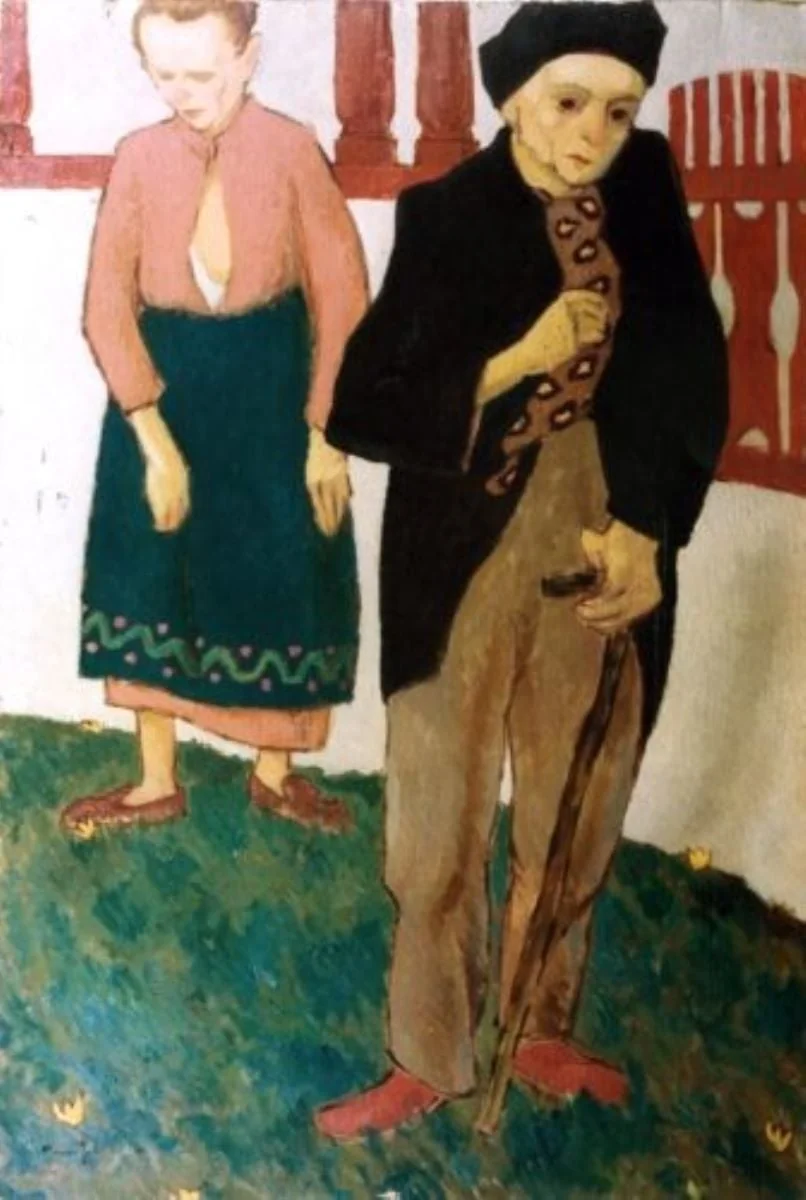 În azil, detail