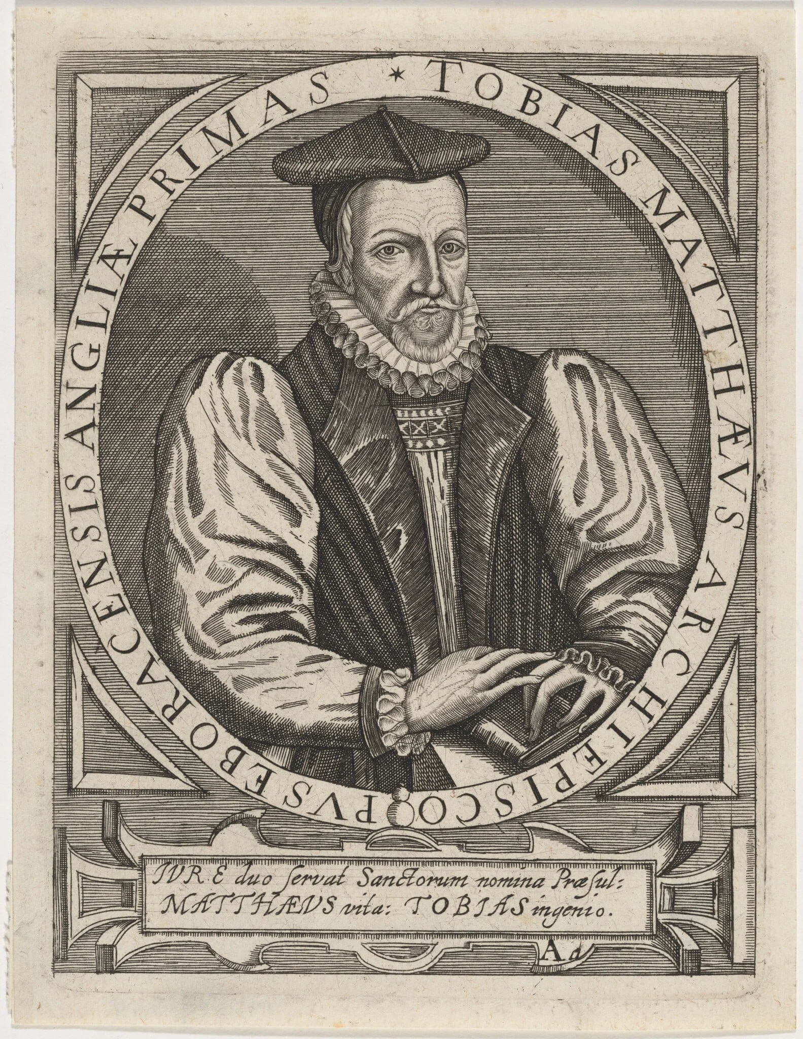 Tobias Matthew, Archbishop of York, detail