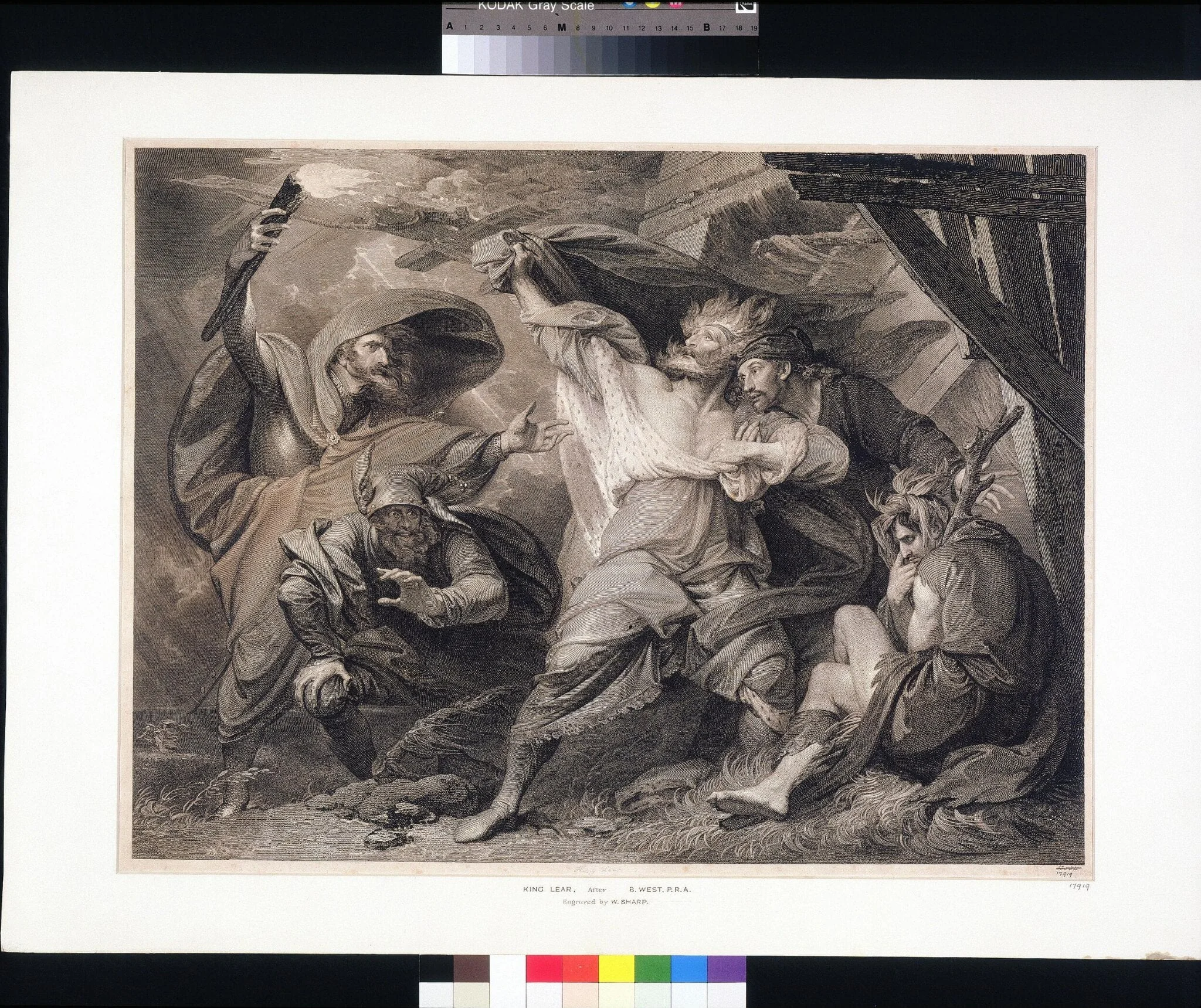 King Lear in the Storm, detail
