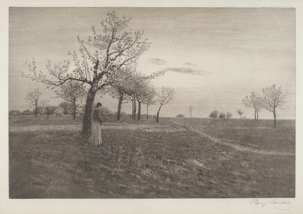After Glow, by Benjamin Lander, ink, 1885
