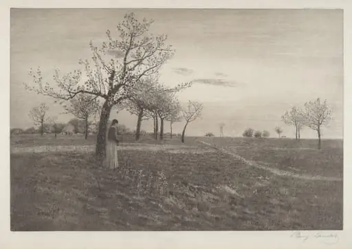 After Glow, by Benjamin Lander, ink, 1885
