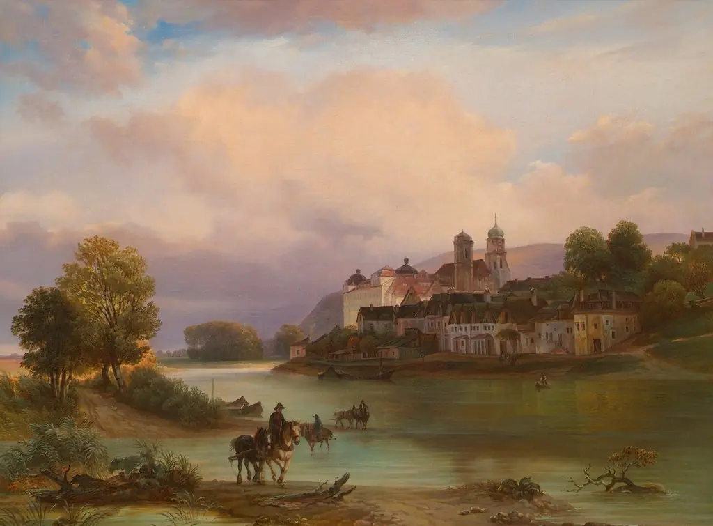Stift Klosterneuburg, by Joseph Gerstmayer, oil, 1850
