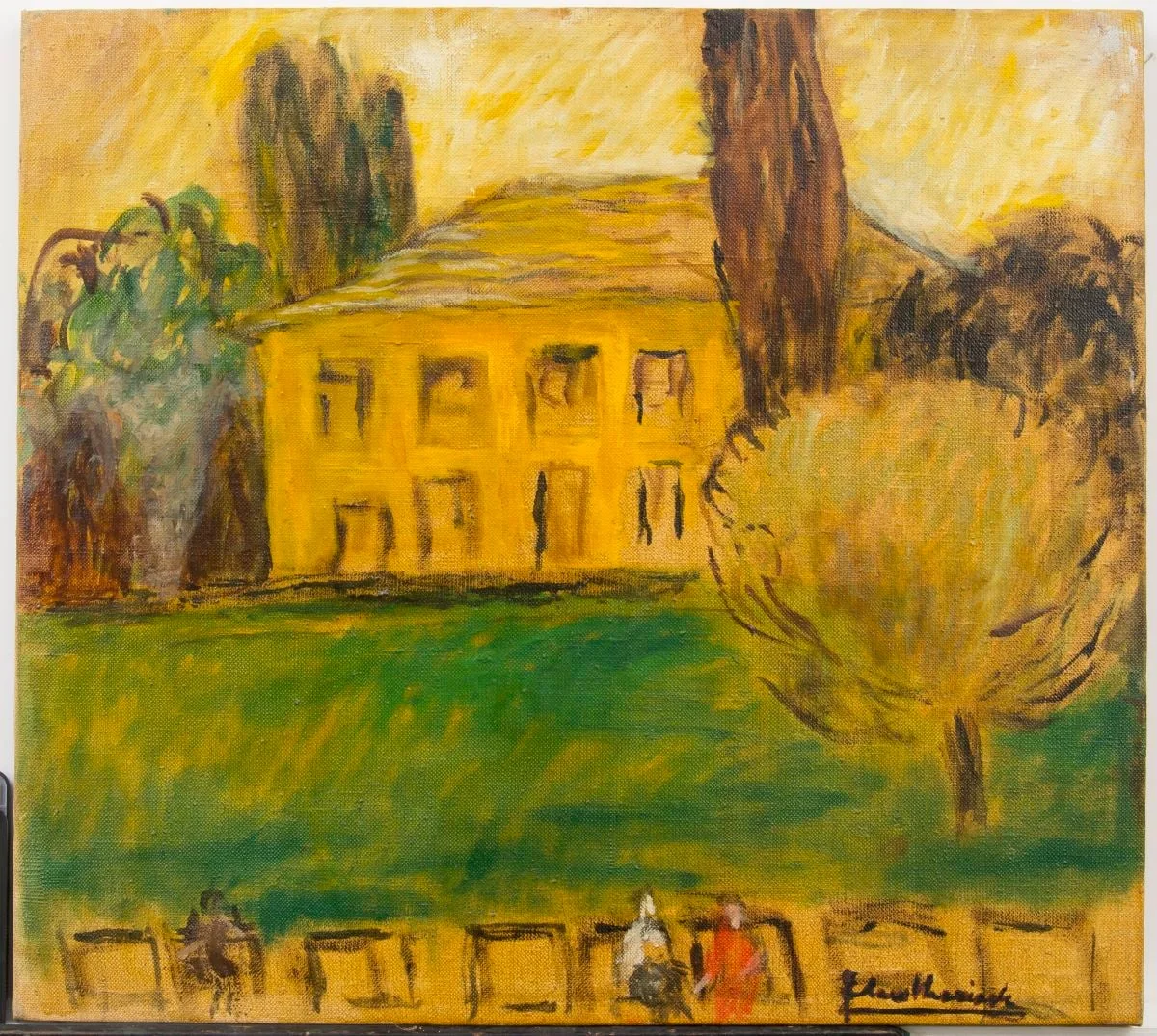 Casă galbenă în Cișmigiu, detail