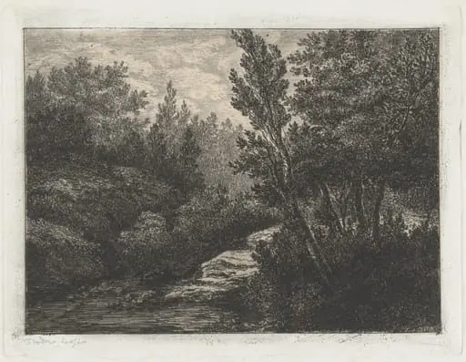 Selva (Woods), by Walter Teodoro Bosio, ink, 1870