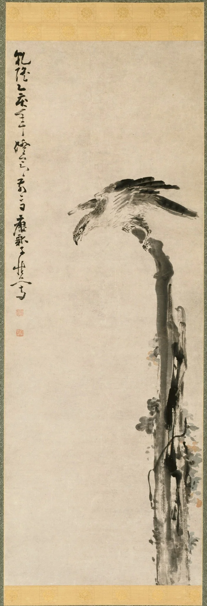 Eagle on a Tree Trunk, detail