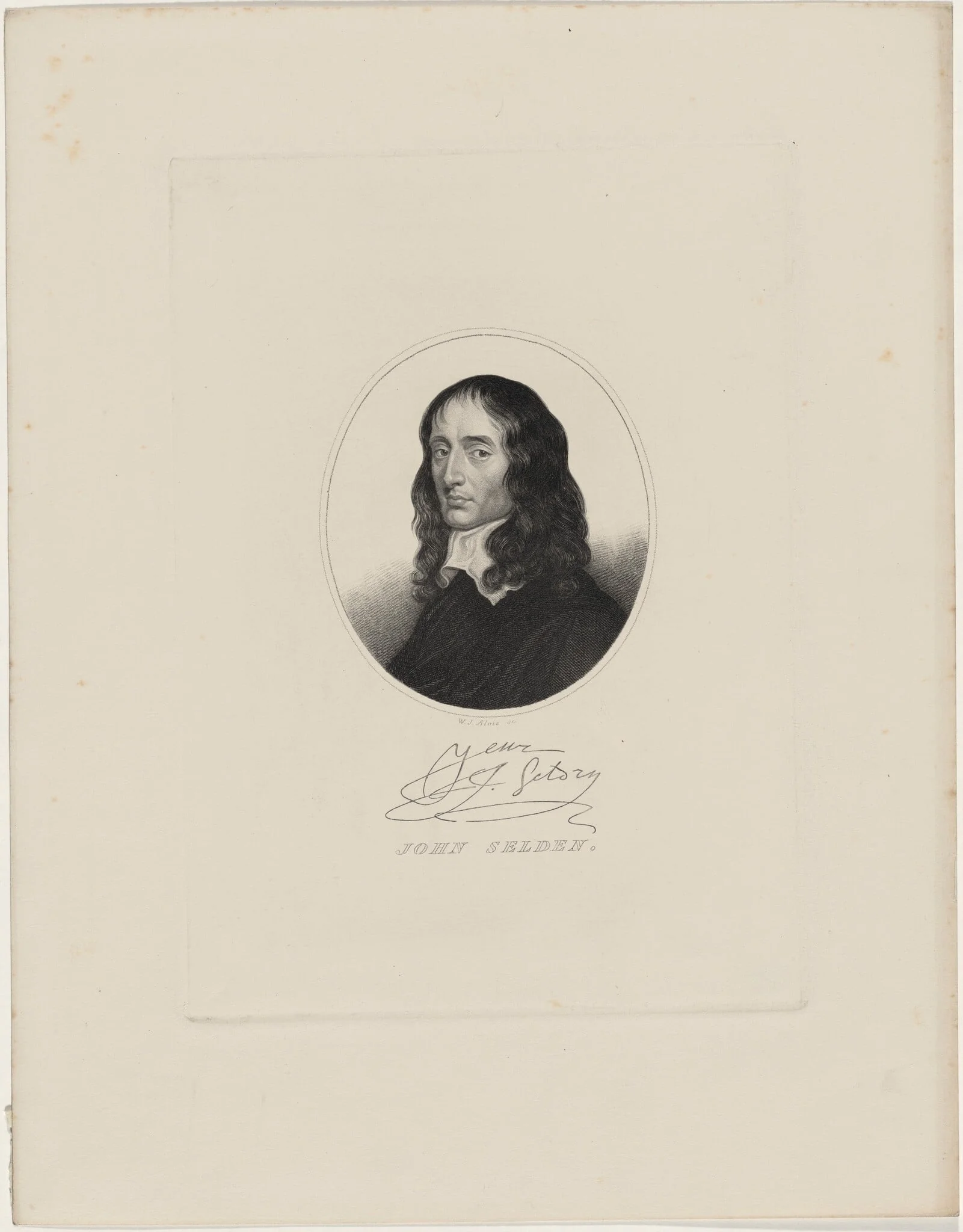 John Selden, detail