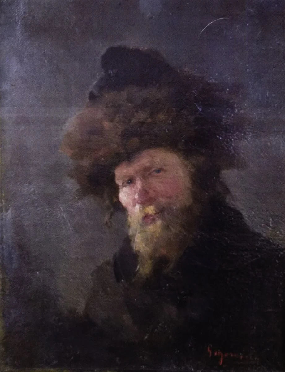 Portret de evreu, detail