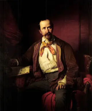 Portrait of Mátyás Zitterbarth, by József Borsos, oil, 1851