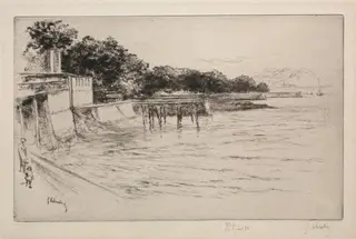 La grève désertée, by Gustave Leheutre, 1926