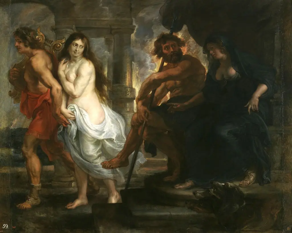 Orpheus and Eurydice, by Peter Paul Rubens, oil, 1636