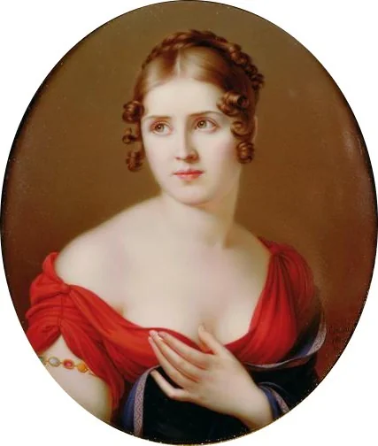 Portrait of Pauline Bonaparte, detail