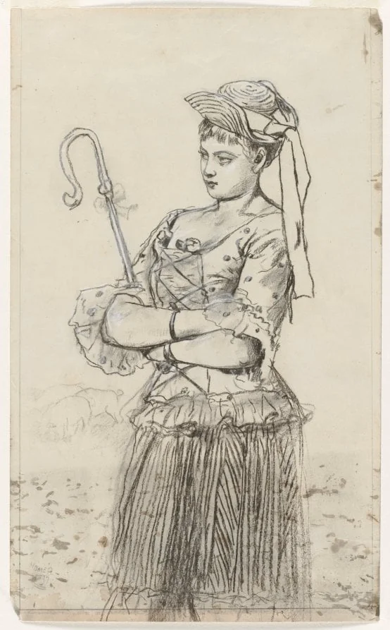 Shepherdess, detail