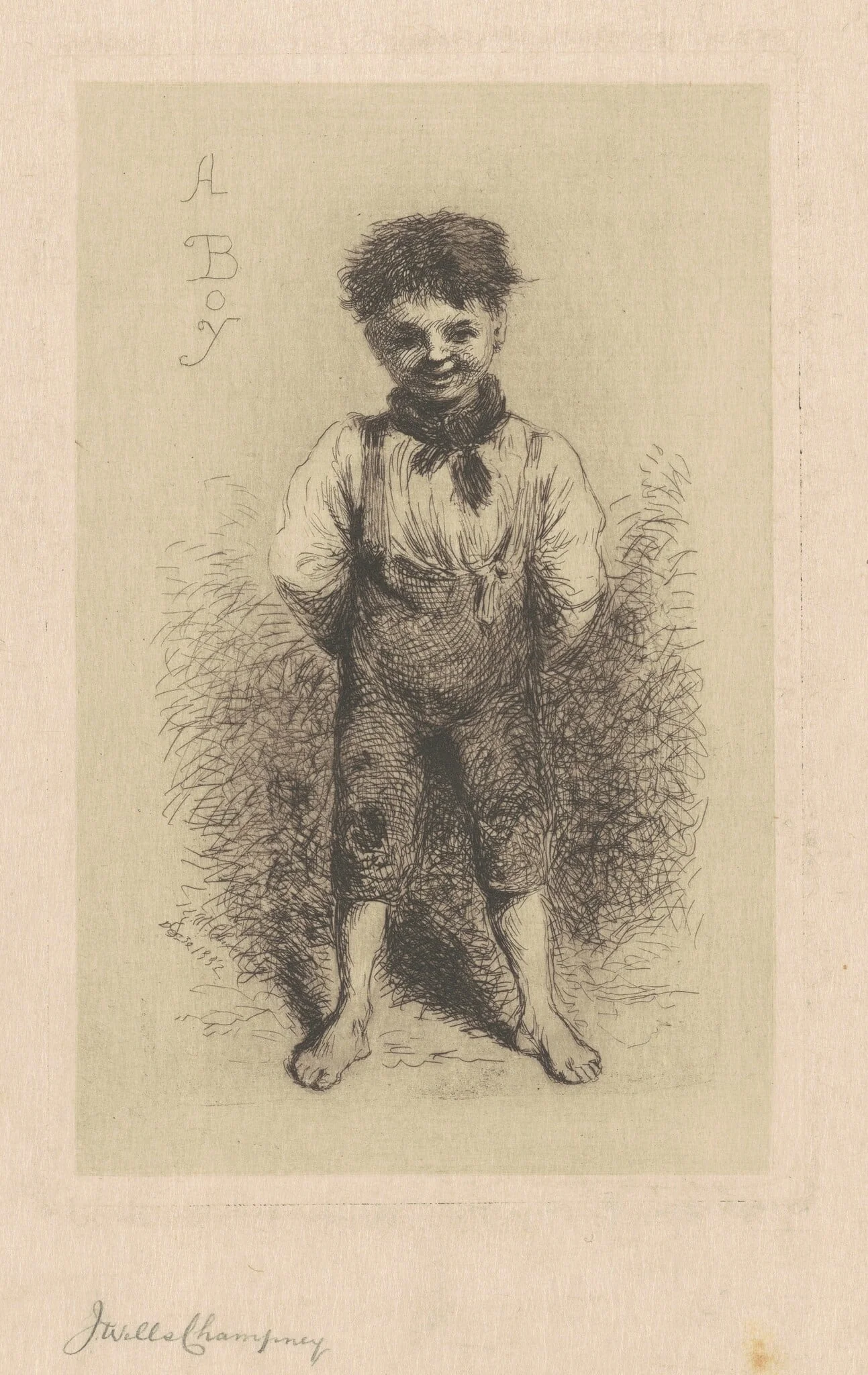 A Boy, detail