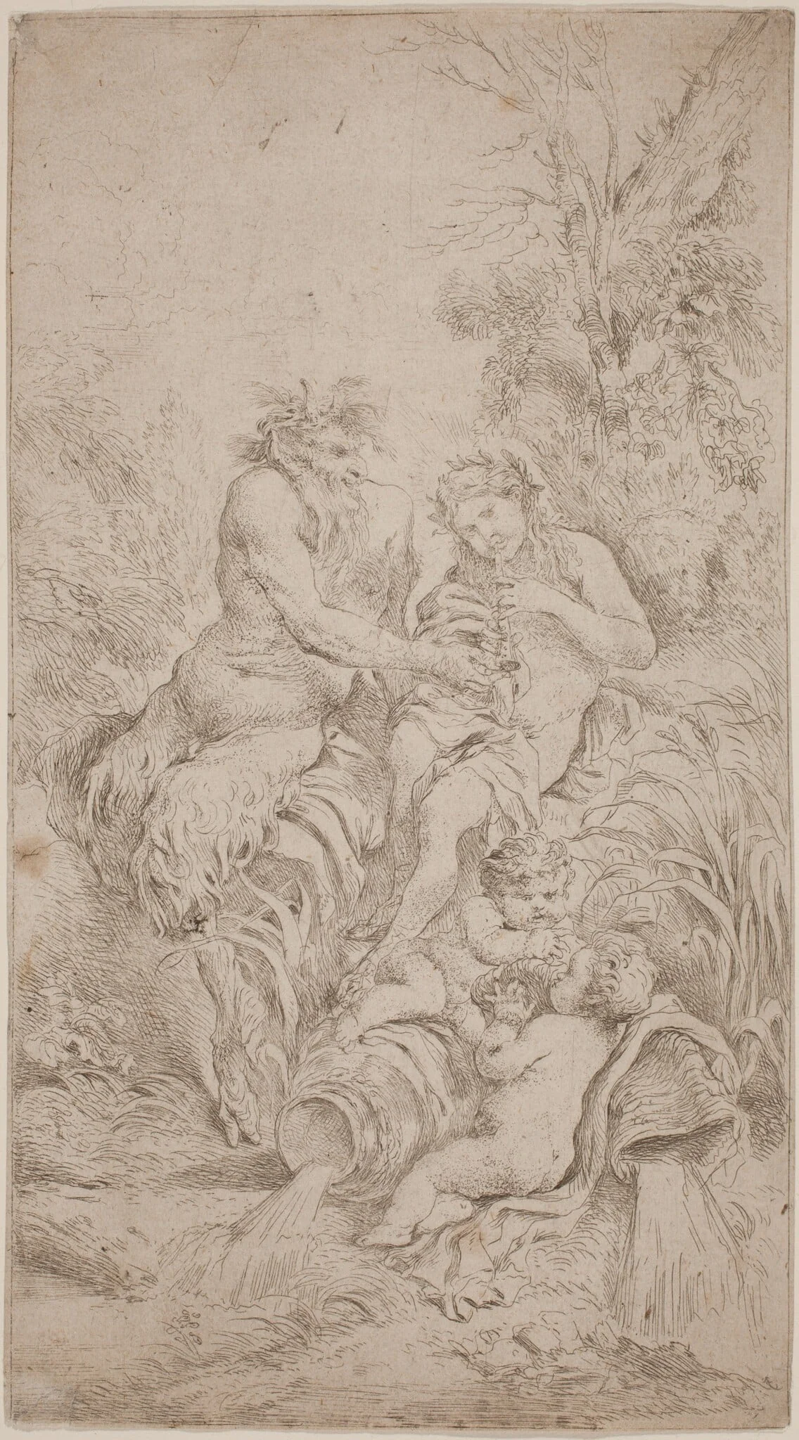 Pan and Olympus, detail