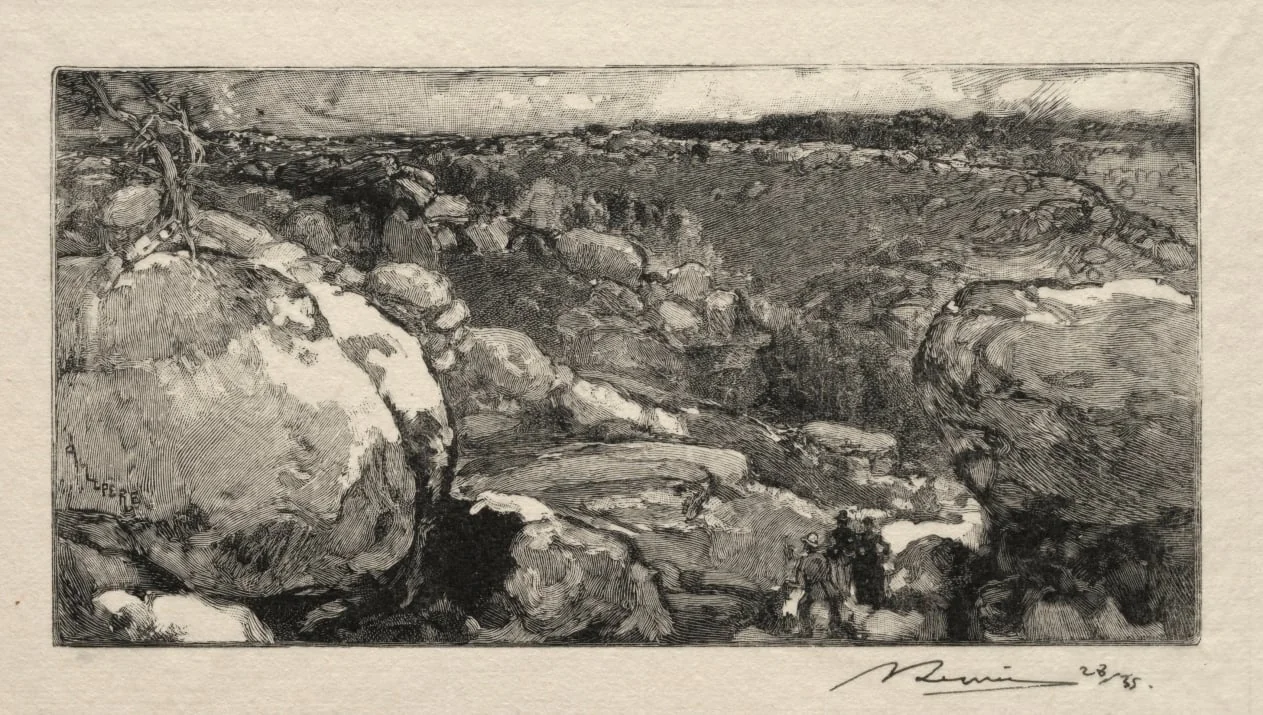 Le cirque du Long- Rocher, detail
