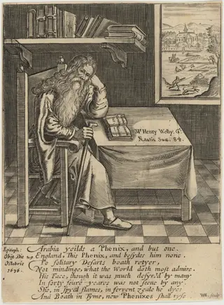 Henry Welby, by William Marshall, ink, 1637