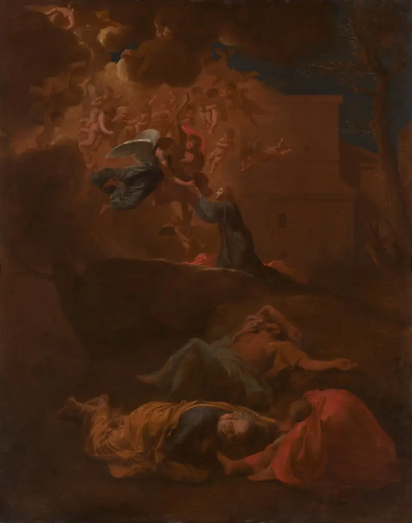 The Agony in the Garden, by Nicolas Poussin, oil, 1626