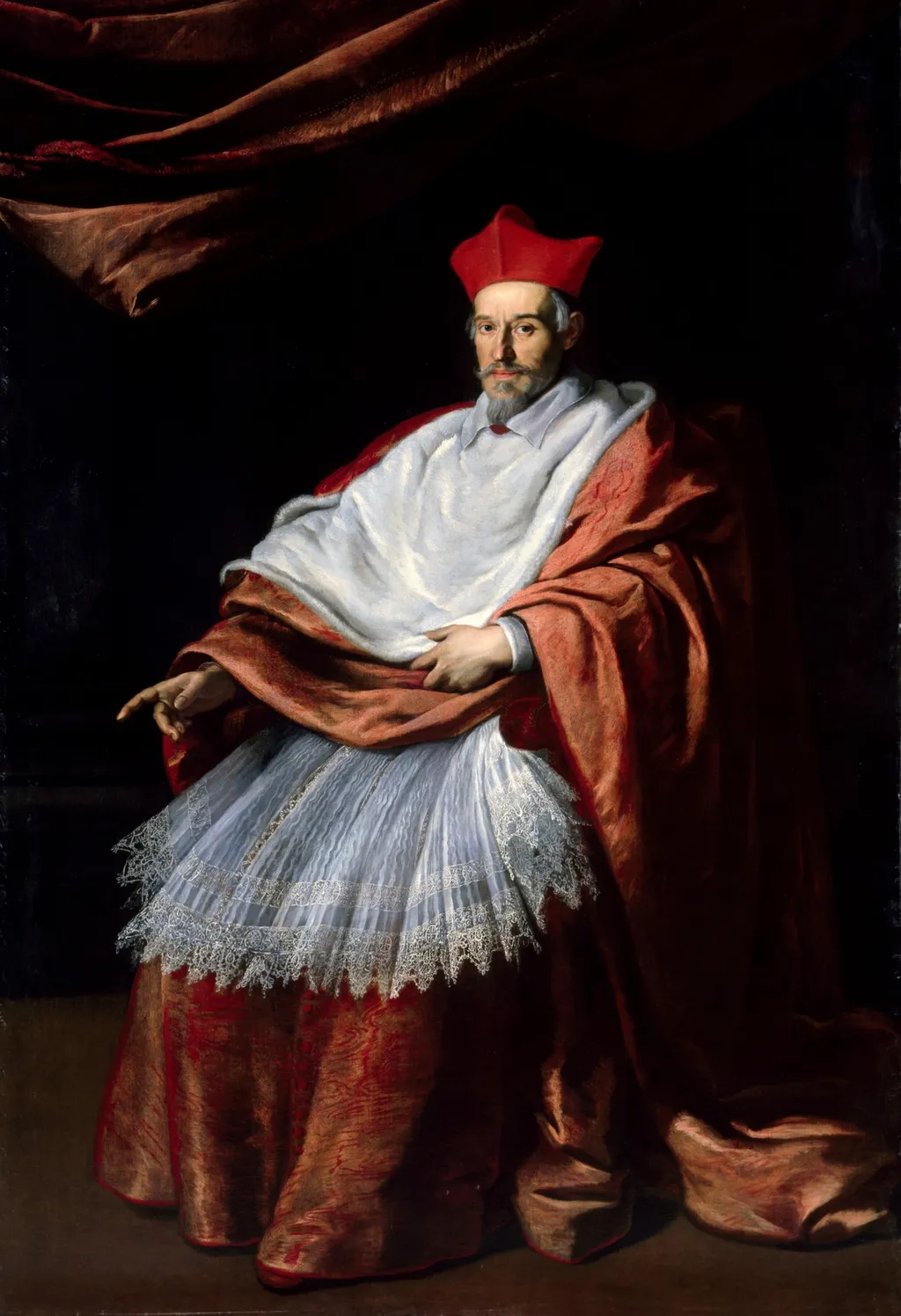 Portrait of Cardinal Luigi Capponi, by Justus Sustermans, oil, 1645