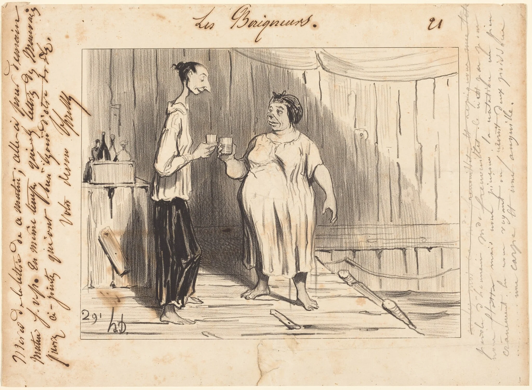 Parole d'honneur Mme. Frenouillet..., detail