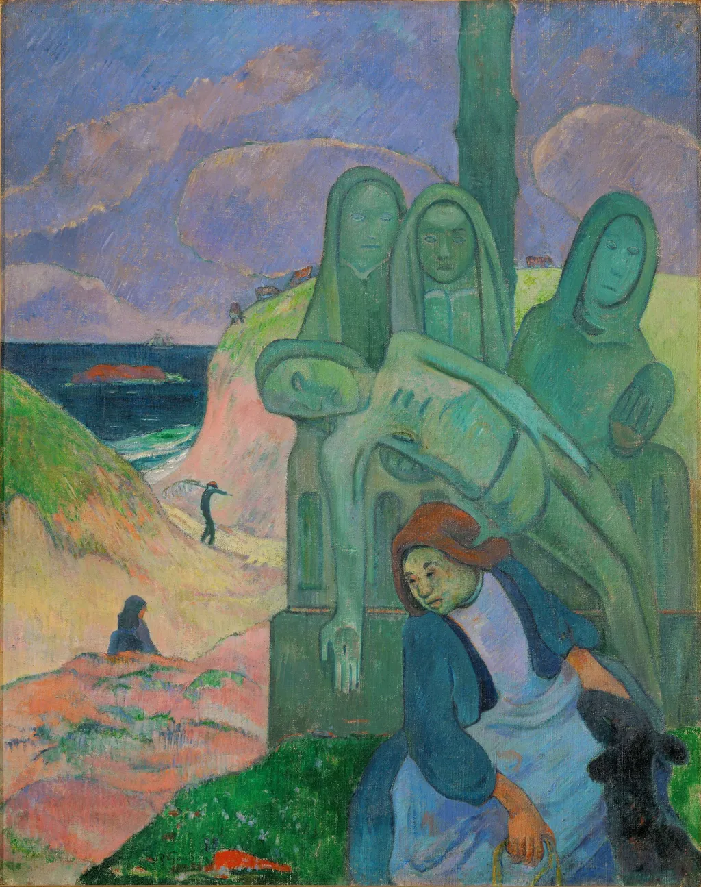 The Green Christ, by Paul Gauguin, oil, 1895
