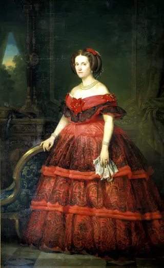 Infanta Isabel of Spain, Countess Gurowski, by Carlos Luis de Ribera y Fieve, oil, 1857