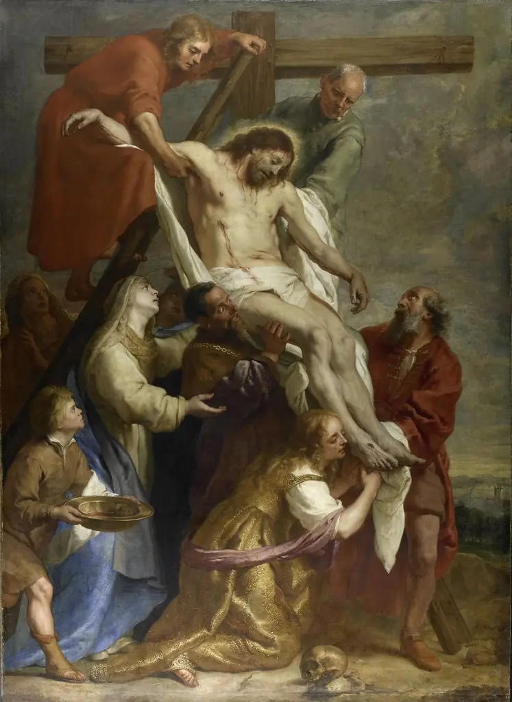 The descent from the cross, by Gaspar de Crayer, oil, 1650